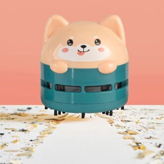 Stofzuiger Leuke Auto Toetsenbord Stofafscheider Oplaadbare Gum Pen Stof Cleaner Kleine Handheld Usb Desktop Stofzuiger groen