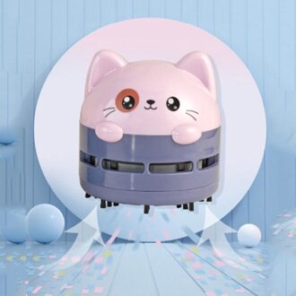 Stofzuiger Leuke Auto Toetsenbord Stofafscheider Oplaadbare Gum Pen Stof Cleaner Kleine Handheld Usb Desktop Stofzuiger paars