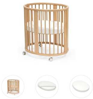 Stokke Sleepi Mini bundel naturel met matras & hoeslaken