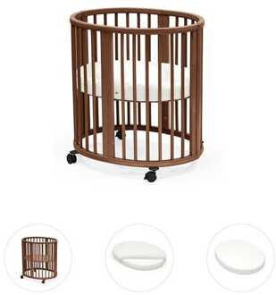 Stokke Sleepi Mini bundel warm bruin met matras & hoeslaken