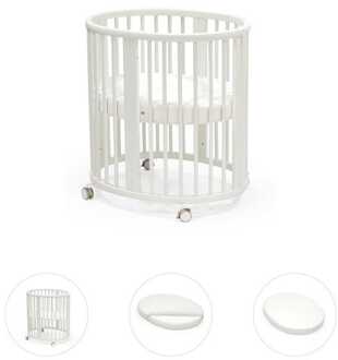 Stokke Sleepi Mini bundel wit met matras & hoeslaken