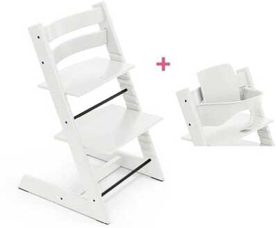 Stokke Tripp Trapp kinderstoel .babyset wit