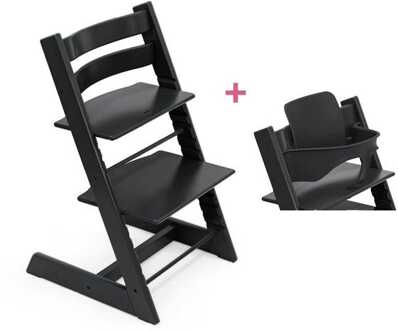 Stokke Tripp Trapp kinderstoel .babyset zwart