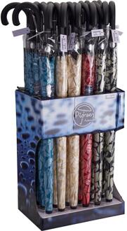 Stokparaplu polyester 4 assorti verschillende