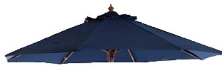 Stokparasoldoek Borek 150x200cm rechthoek blauw (olefin)