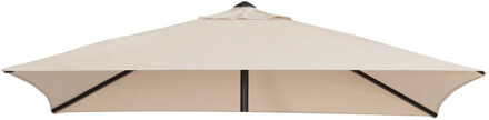 Stokparasoldoek Madison Borneo 200x200cm vierkant (ecru)