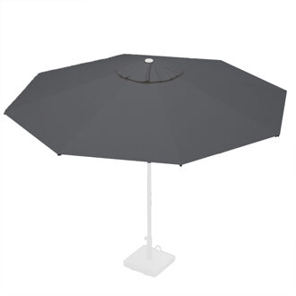 Stokparasoldoek Rhino 350cm rond Dark grey (polyester)
