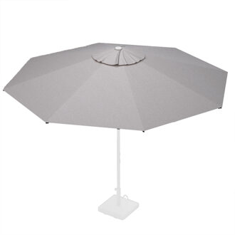 Stokparasoldoek Rhino 350cm rond Light grey (olefin)
