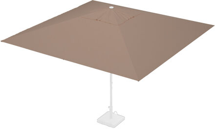 Stokparasoldoek Rhino 350x350cm vierkant Taupe (polyester)