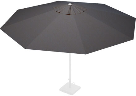 Stokparasoldoek Rhino 400cm rond Dark grey (olefin)