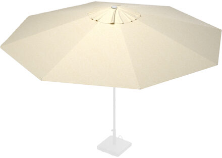 Stokparasoldoek Rhino 400cm rond off white (polyester)