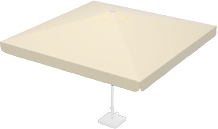 Stokparasoldoek Rhino 400x400cm vierkant Off white met volant (polyester)