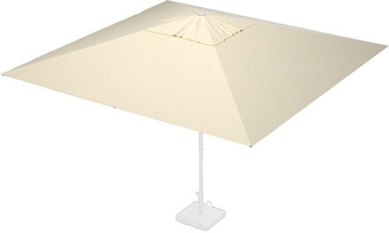 Stokparasoldoek Rhino 400x400cm vierkant Off white (polyester)