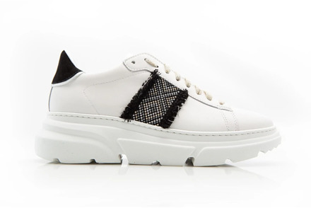 Stokton Glitter Detail Witte Sneaker Stokton , White , Dames - 41 Eu,36 Eu,37 Eu,40 EU