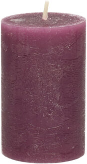 Stompkaars - bordeaux rood - 5 x 8 cm - klein rustiek model - cilinderkaars - kaars