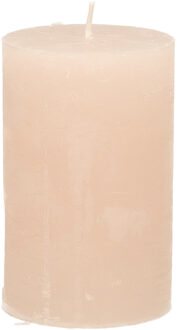 Stompkaars / cilinderkaars - taupe - 5 x 8 cm - klein rustiek model - dikke kaarsen - sfeerkaarsen