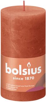 Stompkaars Earthy Orange Ø68 mm - Hoogte 13 cm - Oranje - 60 branduren