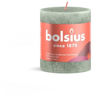 Stompkaars Jade Green - Ø68 mm - Hoogte 8 cm - Groen - 35 Branduren