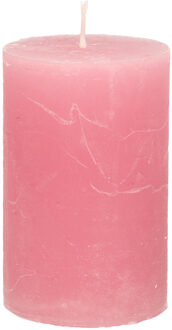 Stompkaars - oudroze - 5 x 8 cm - klein rustiek model - cilinderkaars - kaars