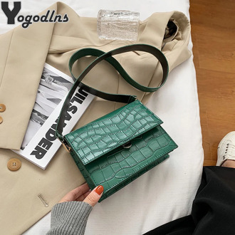 Stone Pattern PU Leather Crossbody Bags For Women 2020 Small Messenger Bag Lady Flap Shoulder Bag Luxury Handbag and Purse bolso