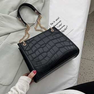Stone Pattern Small PU Leather Shoulder Bags For Women 2021 Lady Crossbody Bag Female Fashion Handbags Chain Design Hand Bag