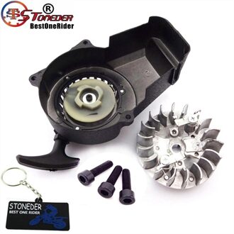 Stoneder Legering Makkelijk Trekstarter Vliegwiel Schroeven Voor 2 Takt 47cc 49cc Motor Minimoto Pocket Bike Kids Vuil Kinderen Quad crosser