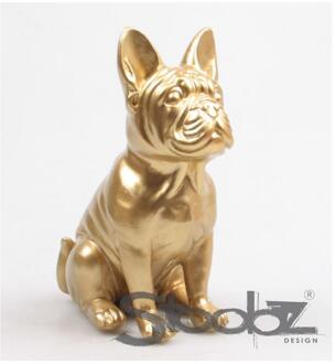 Stoobz Design Hond franse bulldog goud 20cm