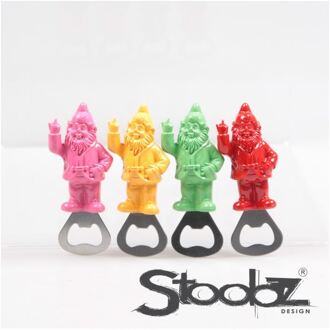 Stoobz Design Kabouter f*ck you flesopener magneet 9cm verschillende