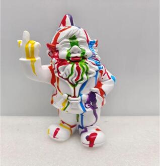 Stoobz Design Stoobz Art kabouter f*ck you streep 20cm multi