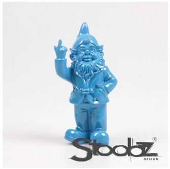 Stoobz Design Stoobz kabouter f*ck you blauw 20cm