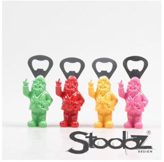 Stoobz Design Stoobz kabouter f*ck you flesopener 8cm verschillende