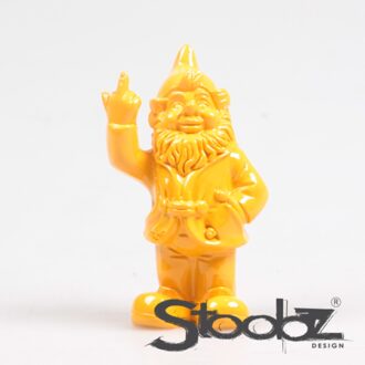 Stoobz Design Stoobz kabouter f*ck you geel 10cm