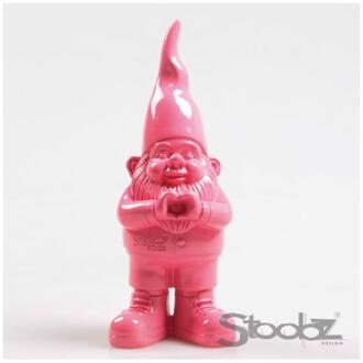 Stoobz Design Stoobz Kabouter met hart 20cm fuchsia