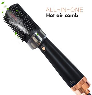 Stoom Stijltang Borstel Infrarood Stoom Föhn Kam Vapor Haar Blower Borstel Rechttrekken Borstel En Föhn uk plug