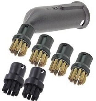 Stoomboot Detail Attachment + Draad Nozzle Borstels X 4 Voor Karcher Stoomreiniger Stofzuiger Veegmachine Vervangen Voor Thuis