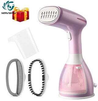 Stoomboot Voor Kleding Draagbare Krachtige Stoomstrijkijzer Plancha Damp Huishoudelijke Apparaten Verticale Stoomboot Mini Facial Steamer Strijken 801-roze