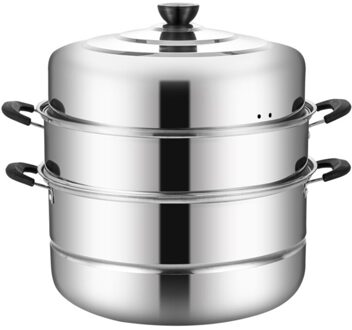 Stoomboot Voor Koken, Drie Lagen Stoomboot Mand, Groentestomer, Stoomboot Kookgerei, Steamer Pot, Voedsel Stoomboot
