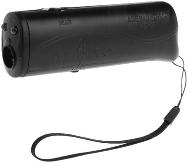 Stop Bark Training Apparaat Hond Repeller Anti Barking Trainer Led Ultrasone Anti Barking Ultrasone Zonder Batterij single hoofd zwart