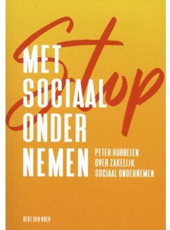 Stop met sociaal ondernemen