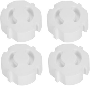 Stopcontact beveiliging klemmetjes/beveiligers - Set van 12x stuks wit