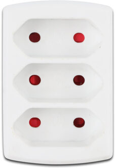 Stopcontact Splitter - Verdeelstekker - Aigi Vonkya - 3680W - 3 Stopcontacten - Mat Wit - Kunststof Nederland