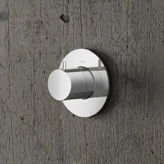 Stopkraan Buddy Inbouw Thermostaat Chroom of Geborsteld Nikkel