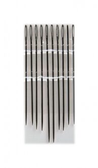 Stopnaalden/borduurnaalden - 10x stuks - 55 - 60 - 65 mm - Naaigerei Zilver