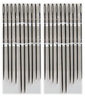 Stopnaalden/borduurnaalden - 20x stuks - 55 - 60 - 65 mm - Naaigerei