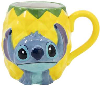 stor Lilo & Stitch 3D Mug Stitch Pineapple 414 ml