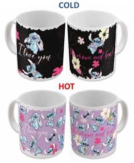 stor Lilo & Stitch Heat Change Mug Stitch & Angel 325 ml