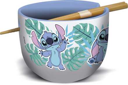 stor Lilo & Stitch Ramen Bowl with Chopsticks Stitch Aloha