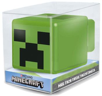 stor Minecraft 3D Mug Creeper Face 445 ml