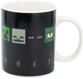 stor Minecraft Heat Change Mug Squared Pattern 325 ml