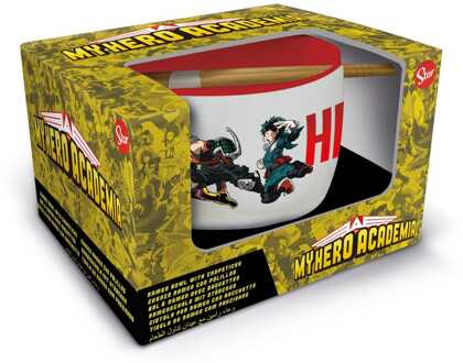 stor My Hero Academia Ramen Bowl with Chopsticks Jump